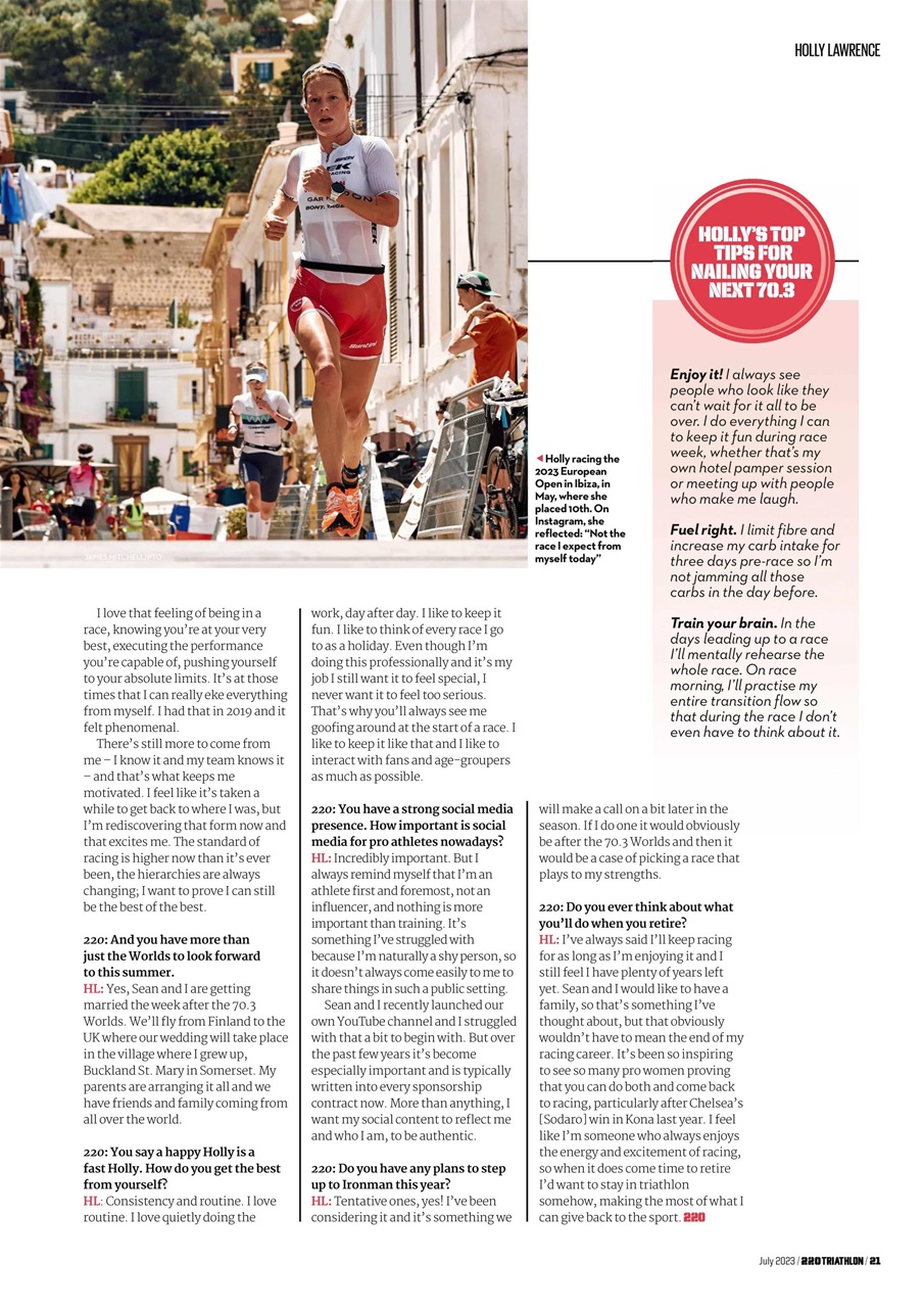 220 Triathlon Magazine Preview Pages