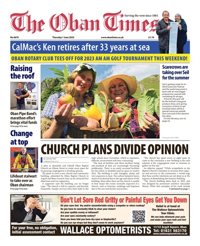 The Oban Times & Lochaber Times issue 1st June, 2023
