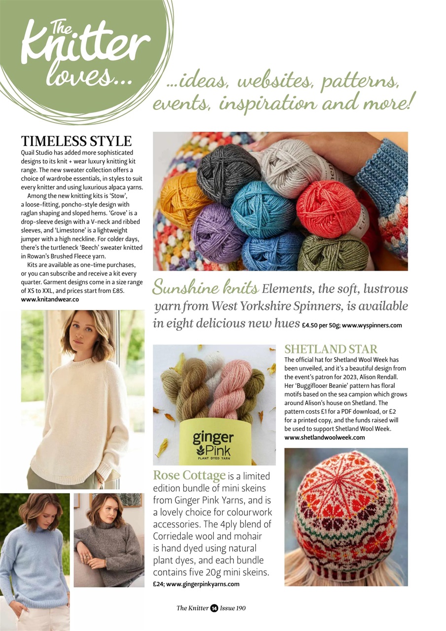 The Knitter Preview Pages