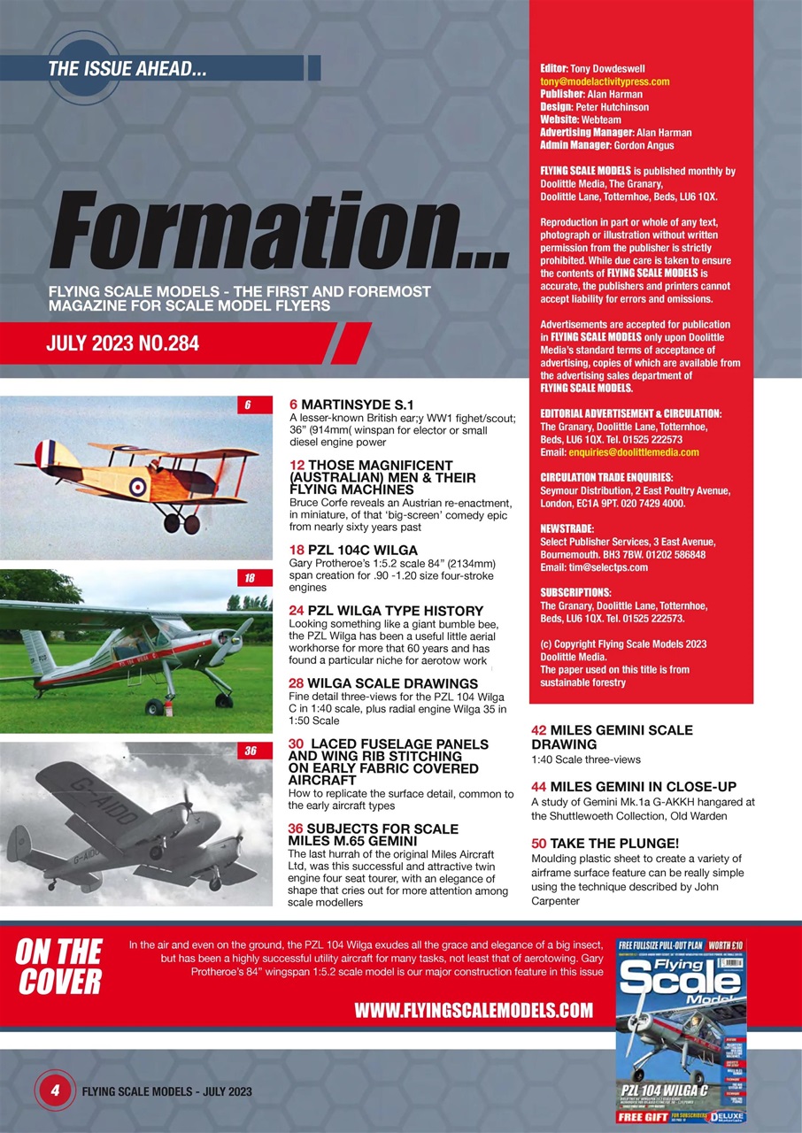 Radio Control Model Flyer Preview Pages