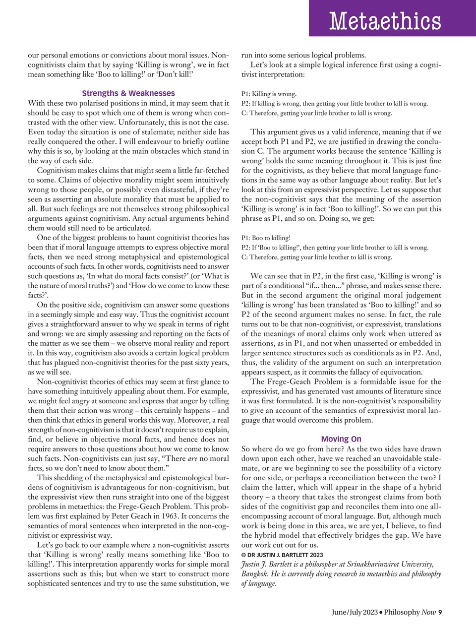 Philosophy Now Preview Pages