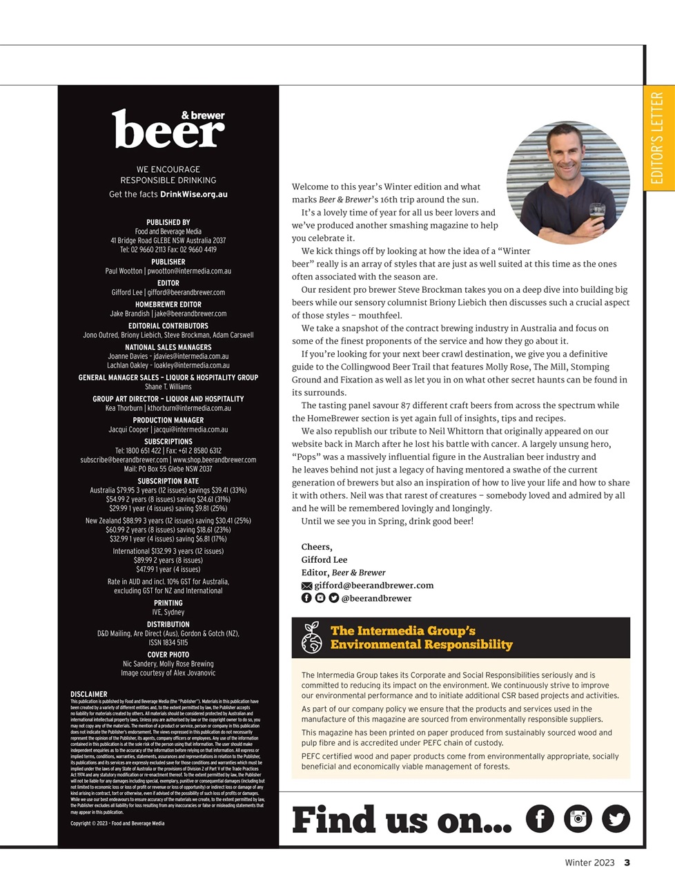 Beer and Brewer Preview Pages