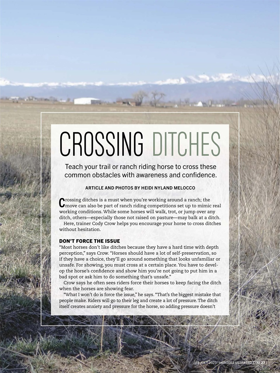 Horse Illustrated Magazine Preview Pages