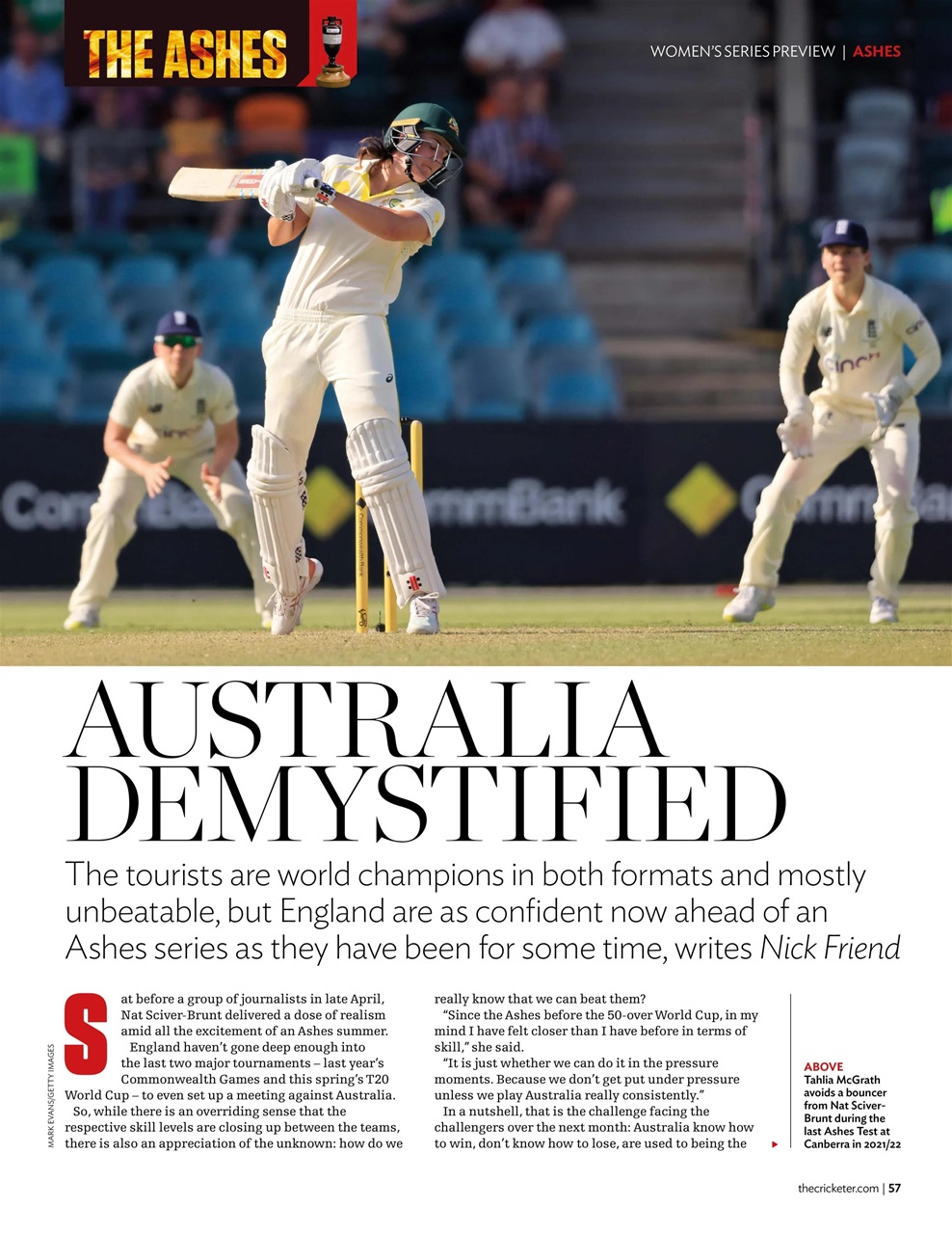 The Cricketer Magazine Preview Pages