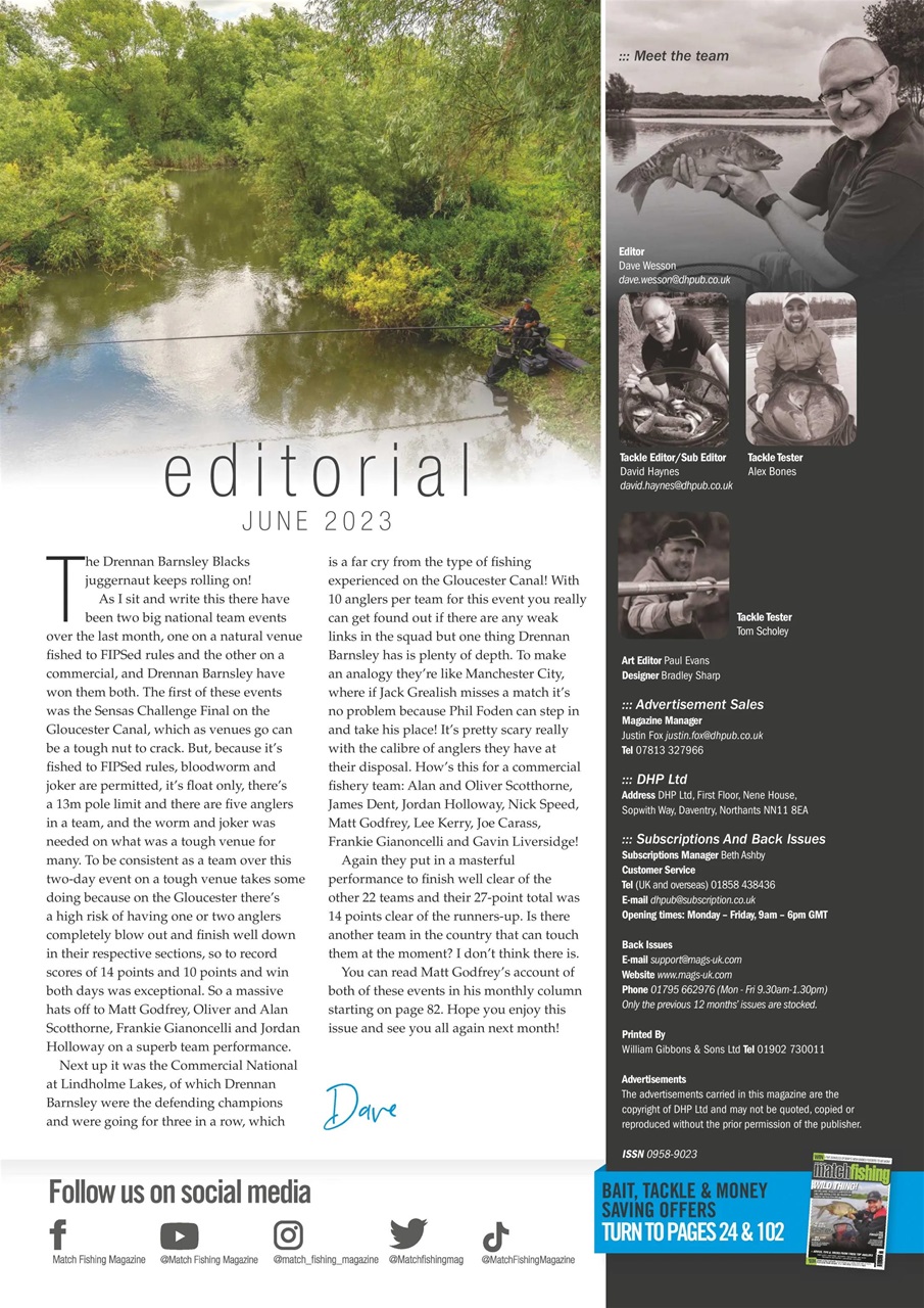 Match Fishing Preview Pages