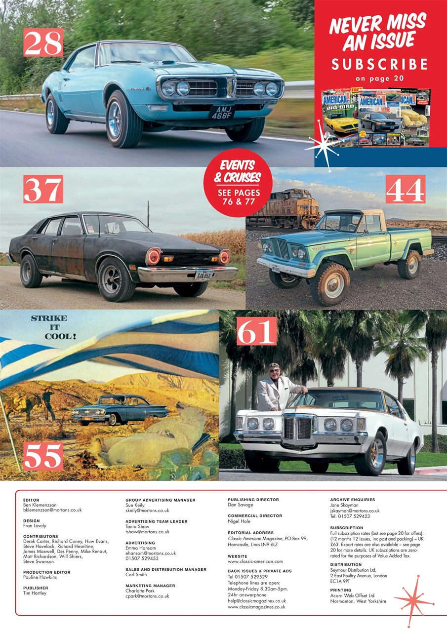 Classic American Magazine Preview Pages