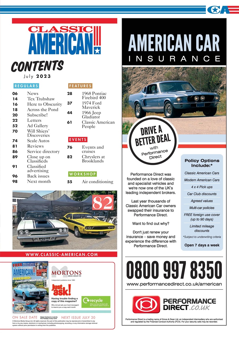 Classic American Magazine Preview Pages