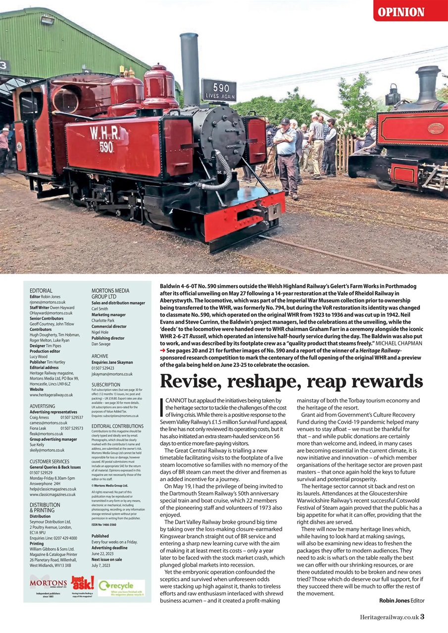 Heritage Railway Preview Pages