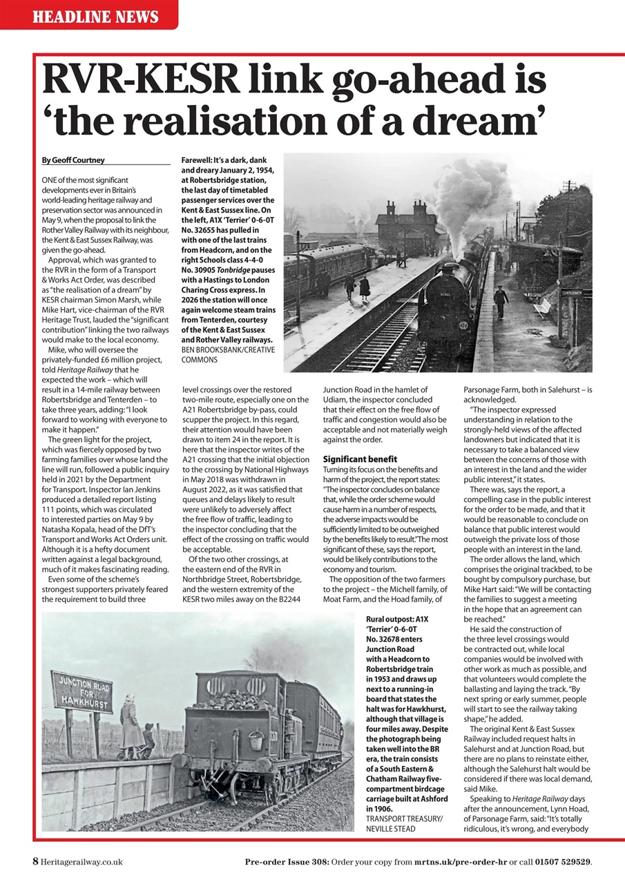 Heritage Railway Preview Pages