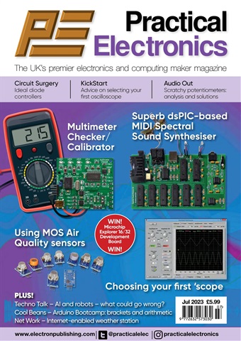 Practical Electronics issue July 2023