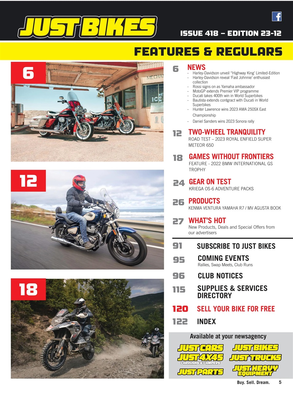 JUST BIKES Preview Pages