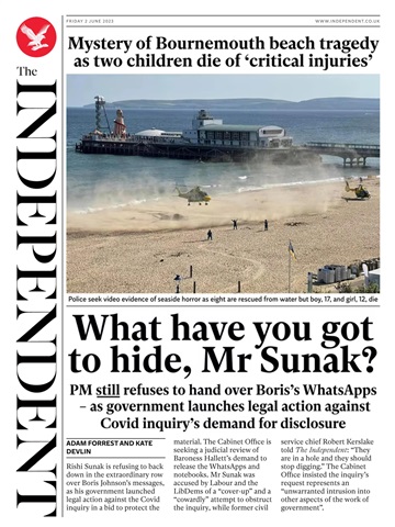 The Independent Daily Edition Newspaper issue Friday, June 2, 2023