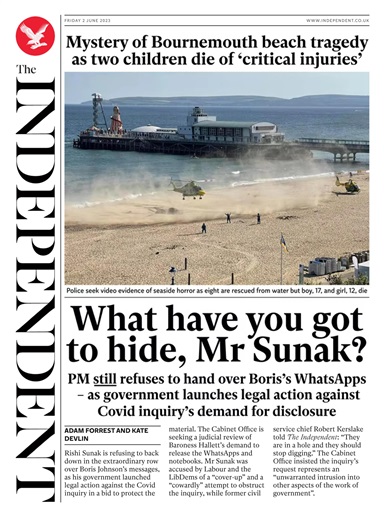 The Independent Daily Edition Newspaper issue 