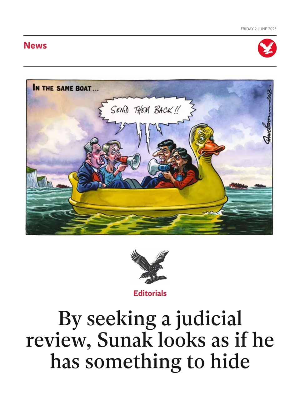 The Independent Daily Edition Newspaper Preview Pages