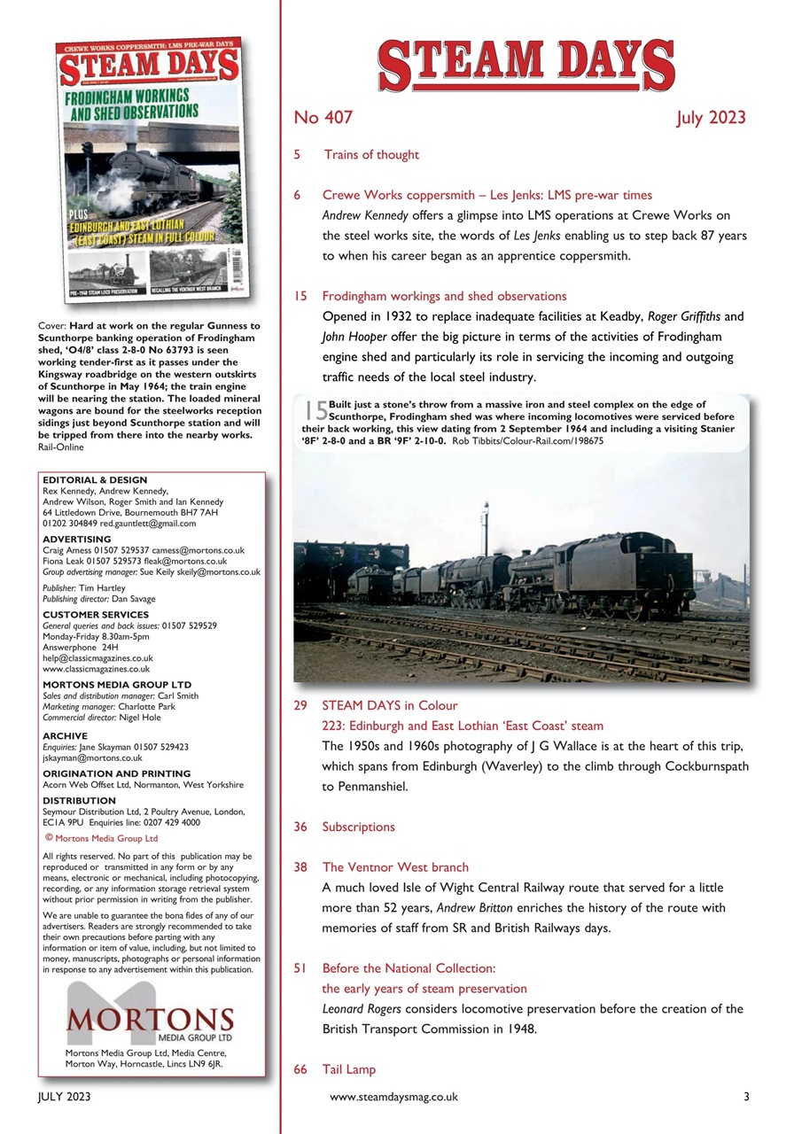 Steam Days Preview Pages