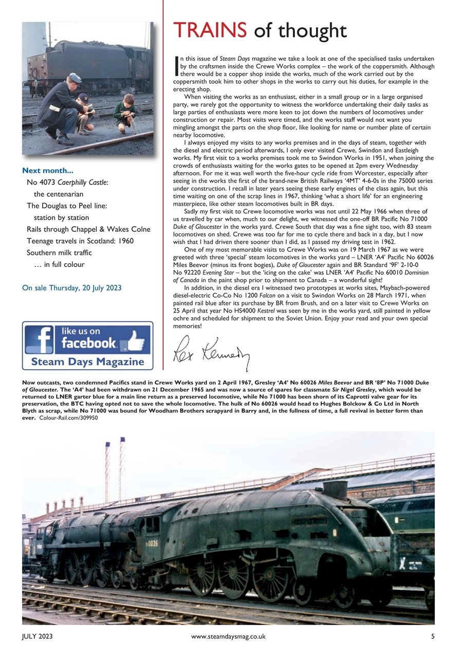 Steam Days Preview Pages