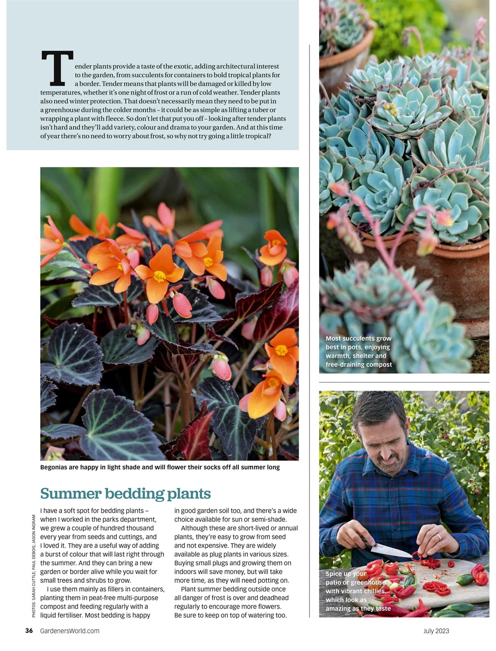 BBC Gardeners’ World Magazine Preview Pages