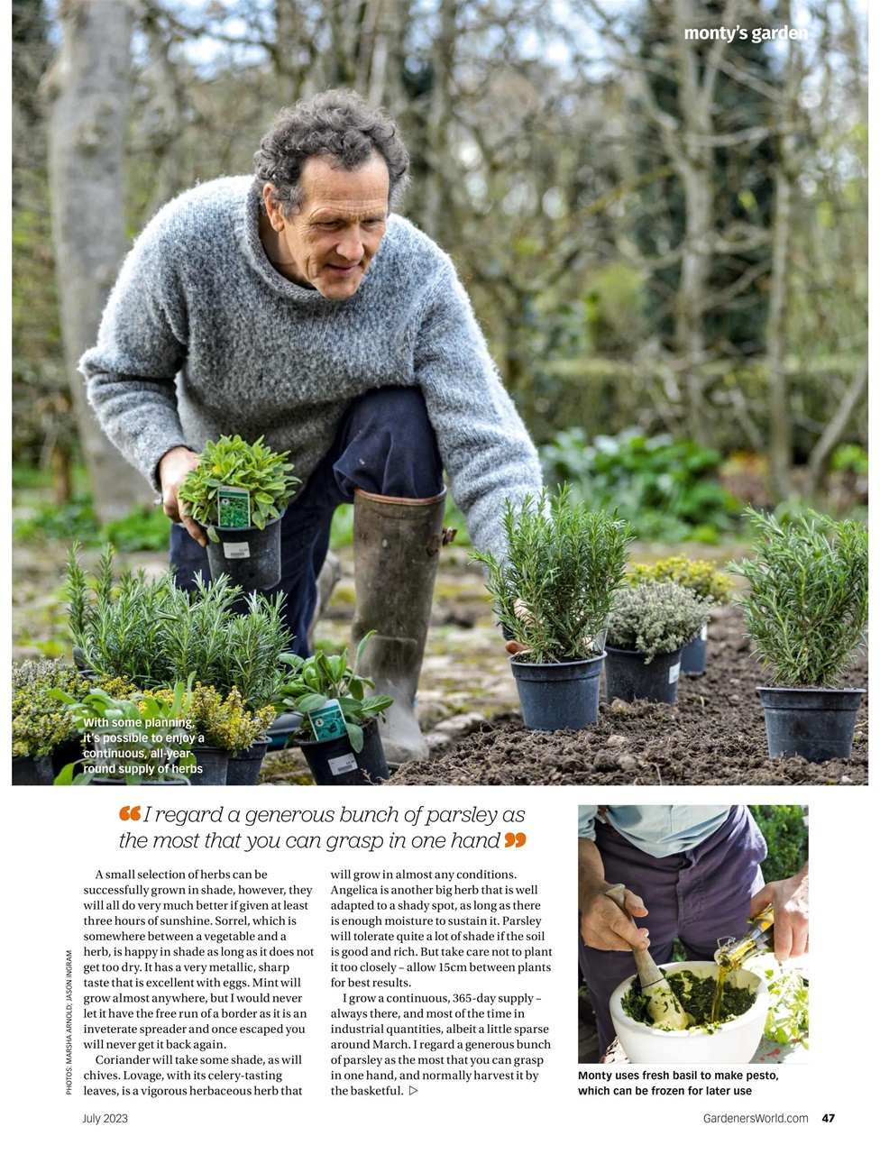 BBC Gardeners’ World Magazine Preview Pages