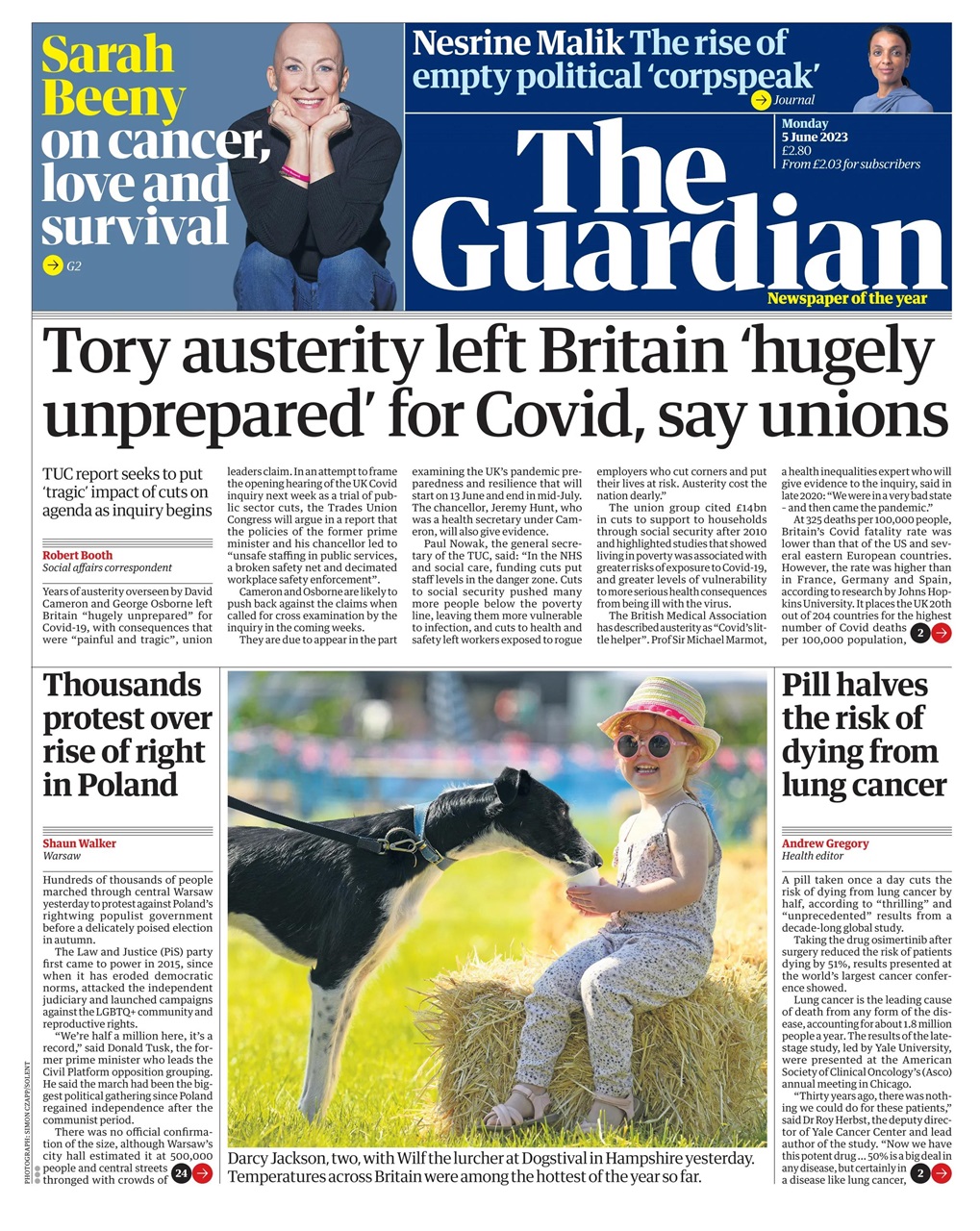 The Guardian Newspaper Preview Pages