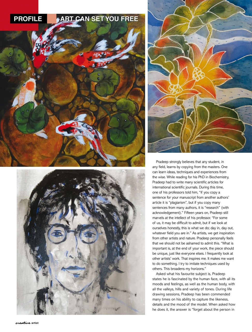 Creative Artist Preview Pages