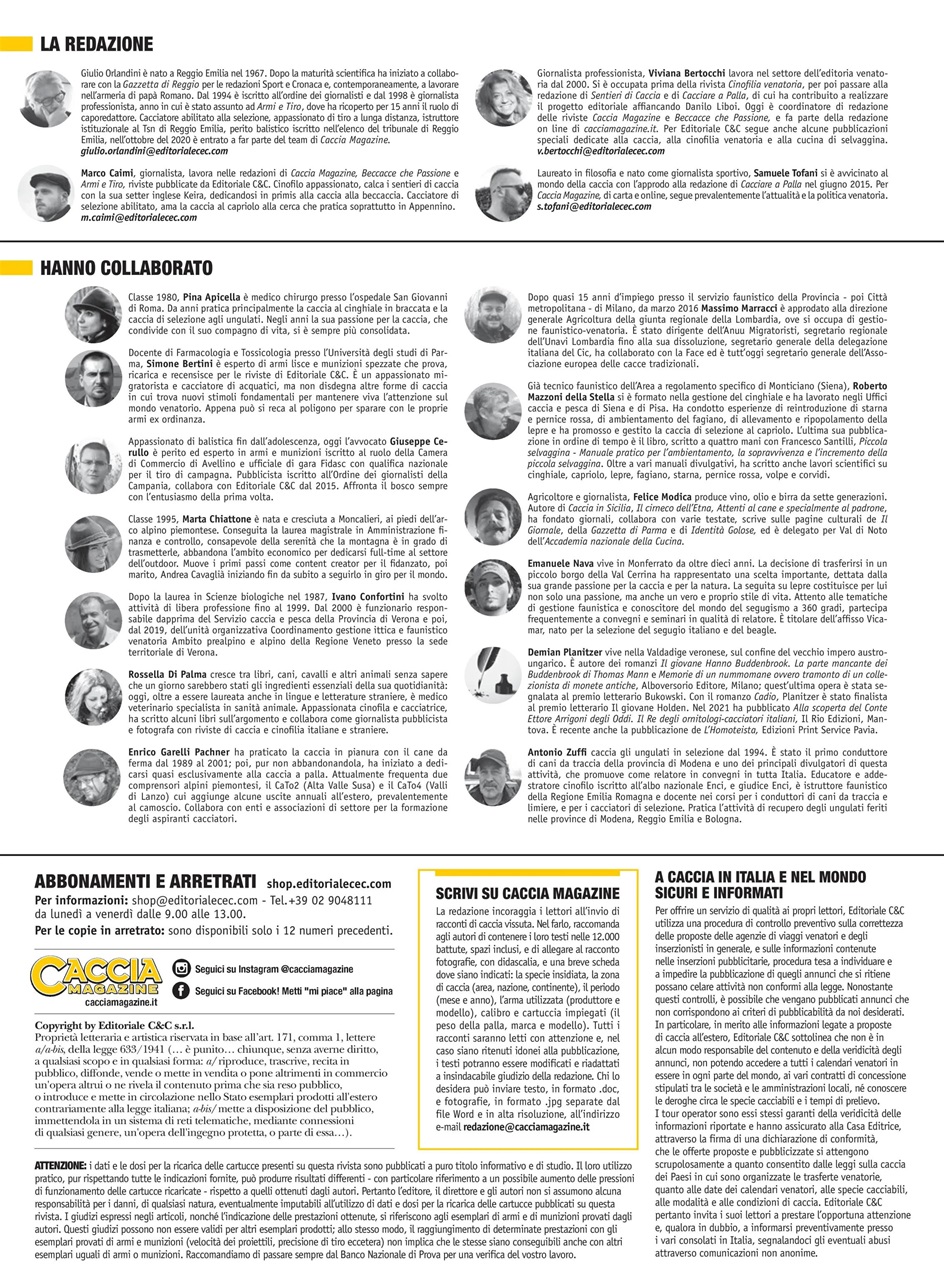 Caccia Magazine Preview Pages