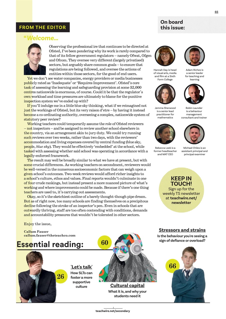 Teach Secondary Preview Pages