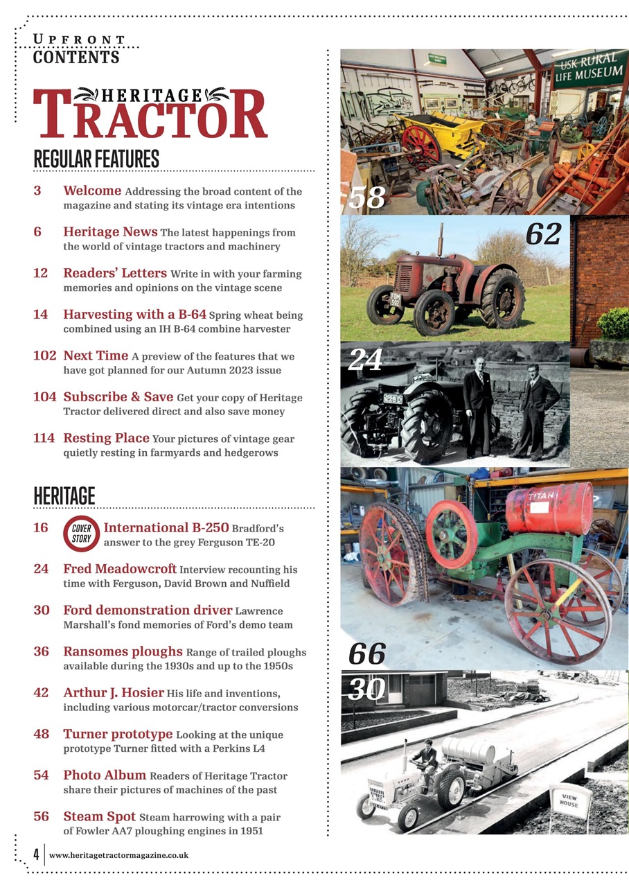 Classic Tractor Preview Pages