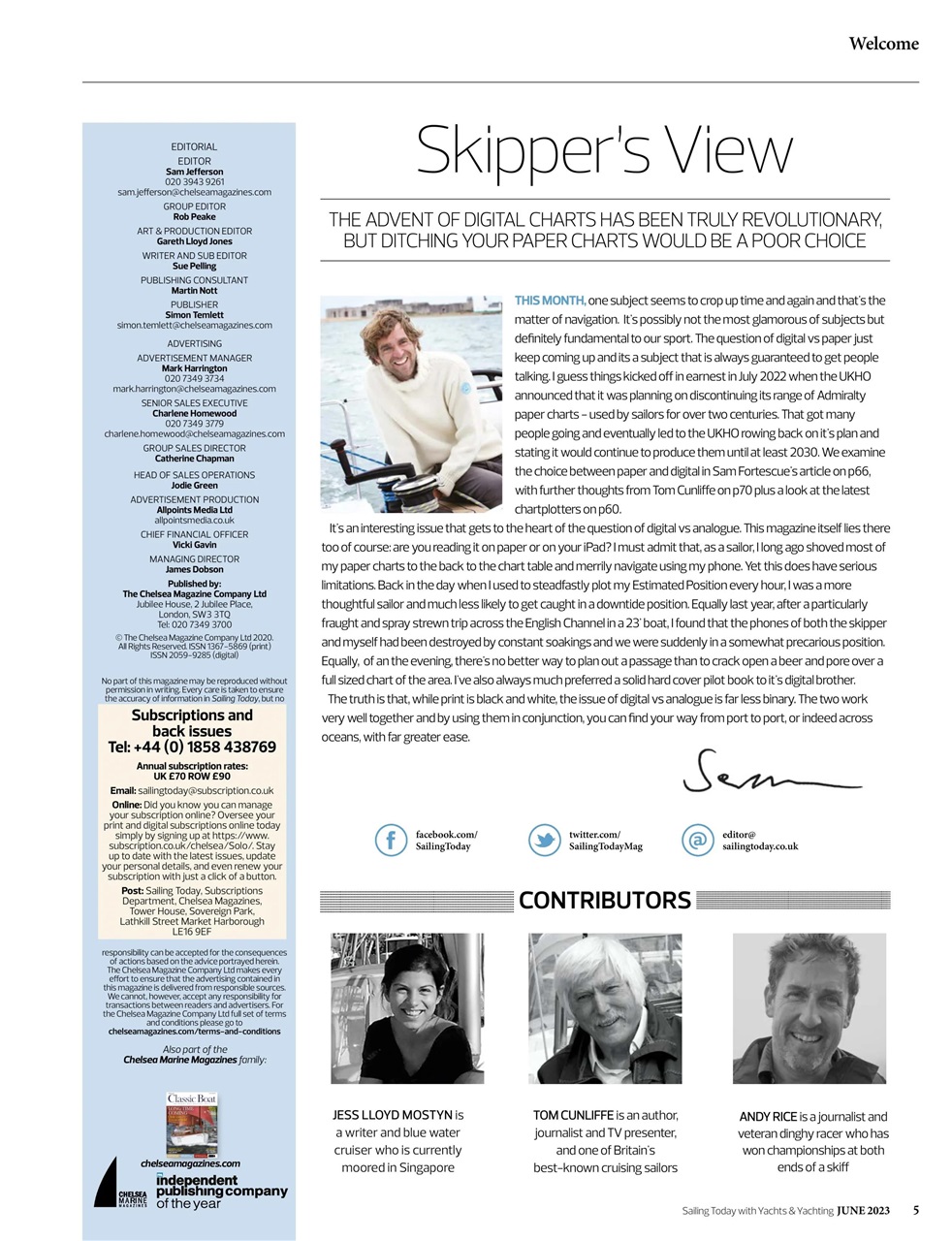 Yachts & Yachting Preview Pages