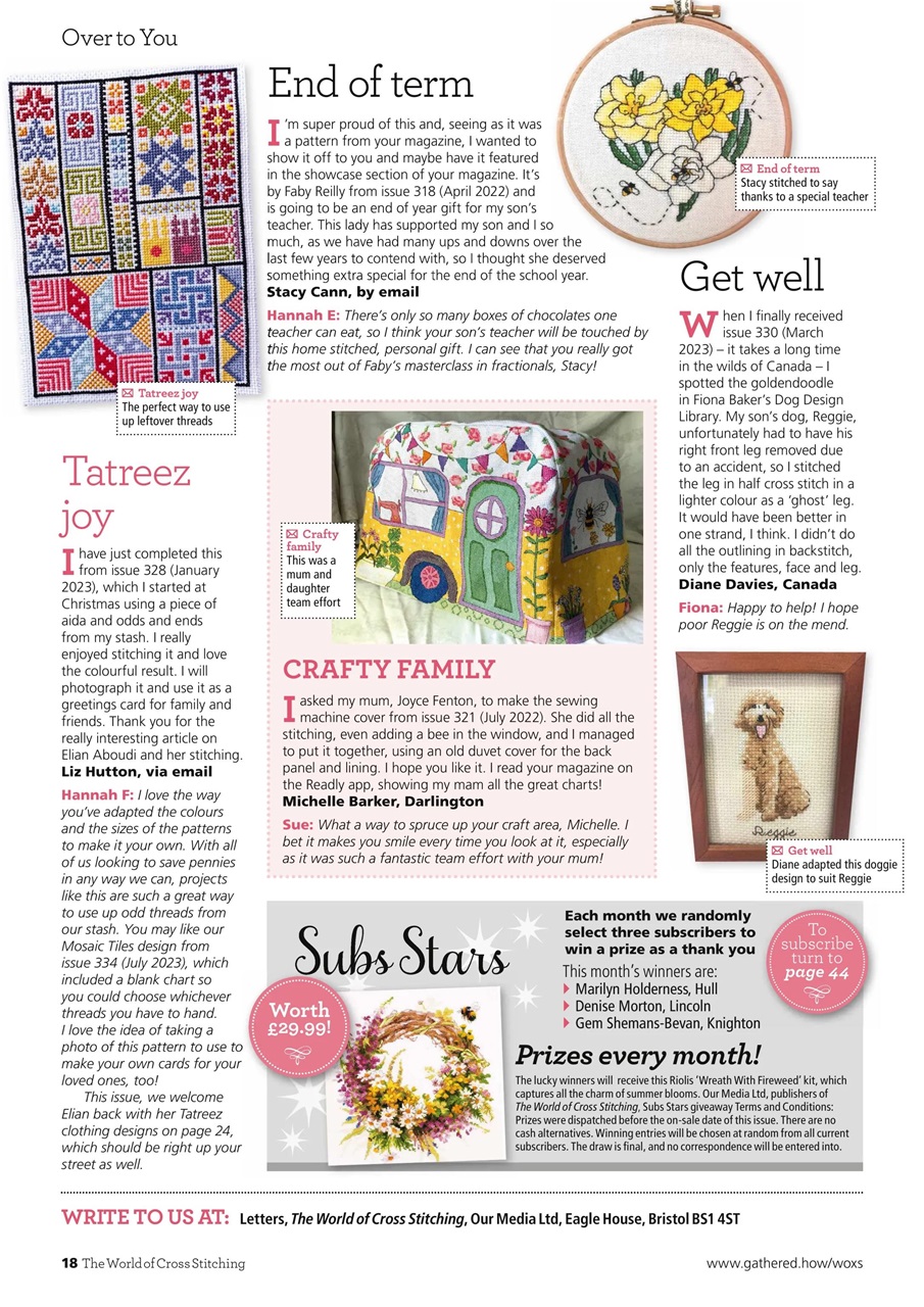 The World of Cross Stitching Preview Pages