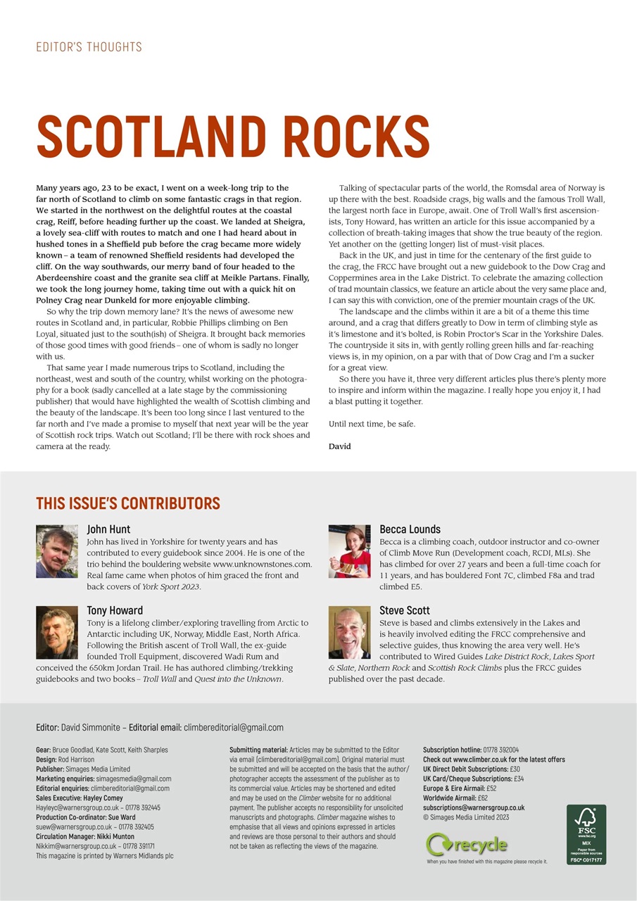 Climber Preview Pages