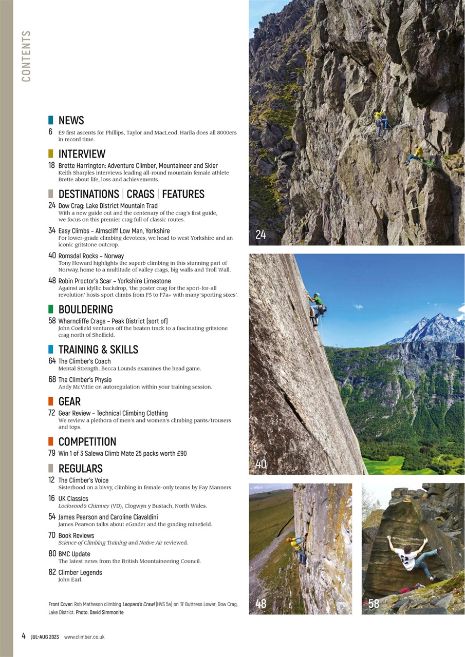 Climber Preview Pages