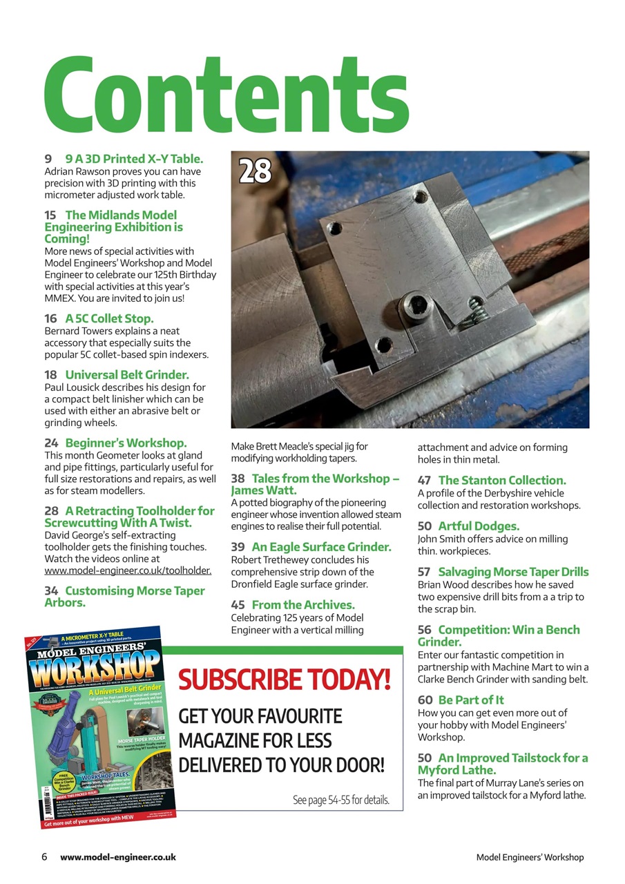 Model Engineer & Workshop Magazine Preview Pages