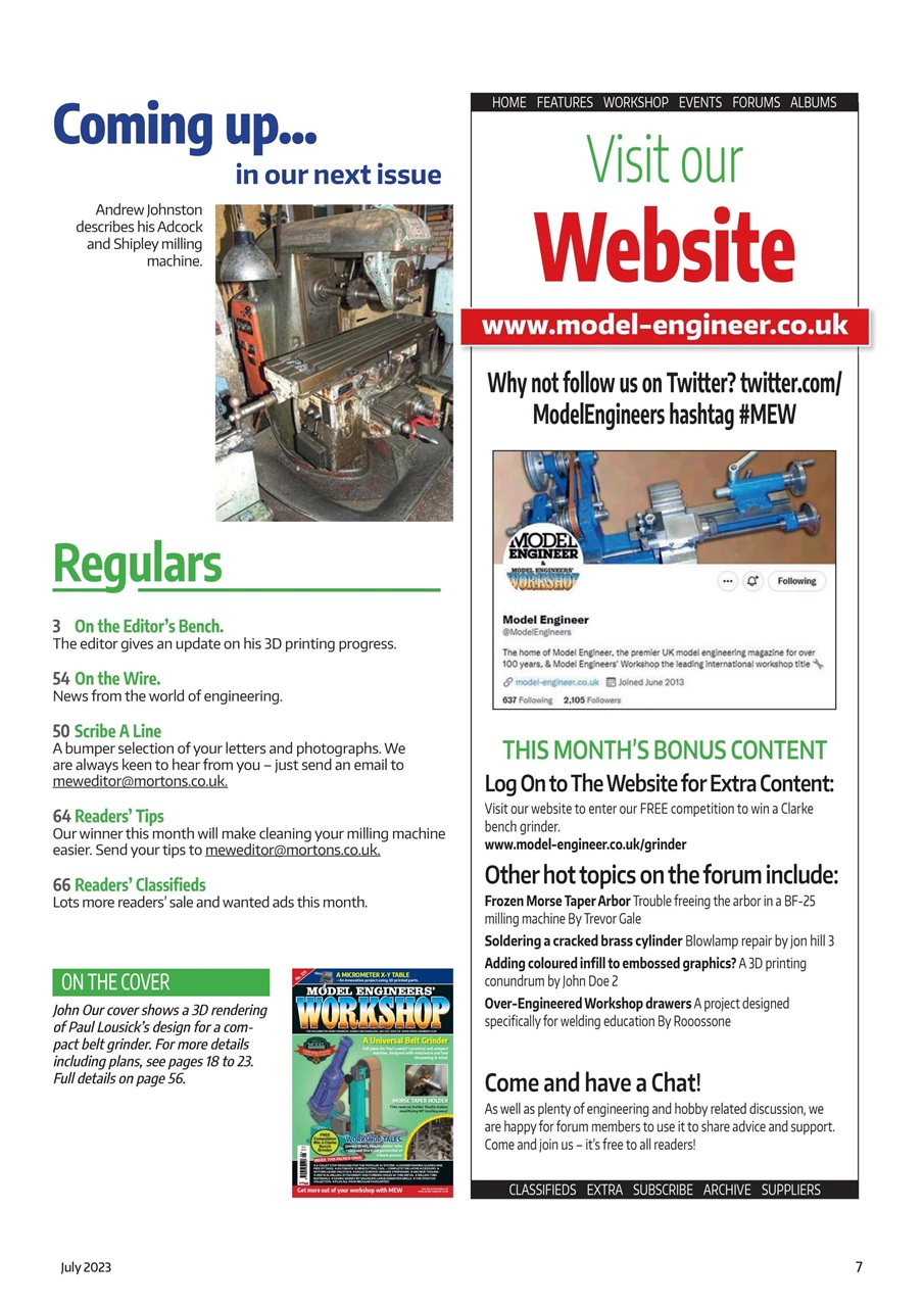 Model Engineer & Workshop Magazine Preview Pages
