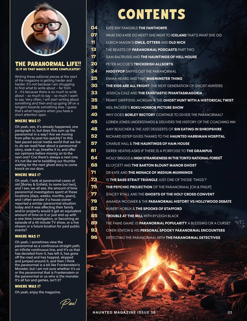 Haunted Magazine Preview Pages