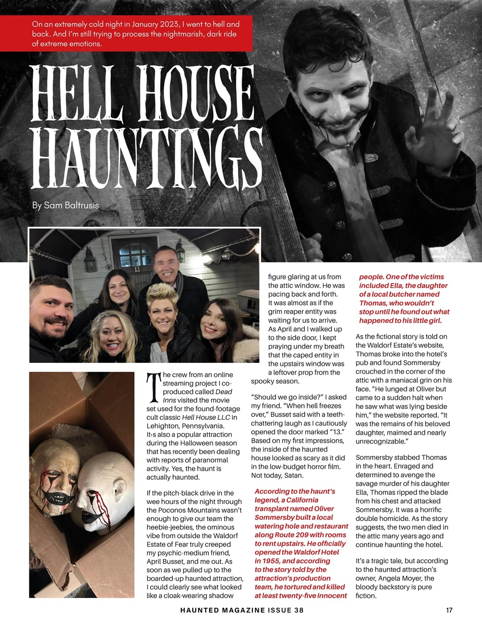 Haunted Magazine Preview Pages