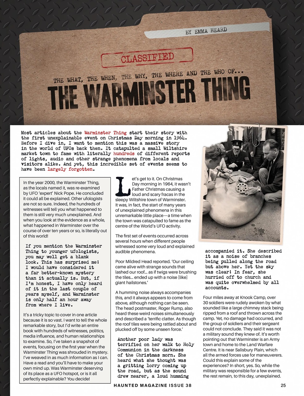 Haunted Magazine Preview Pages