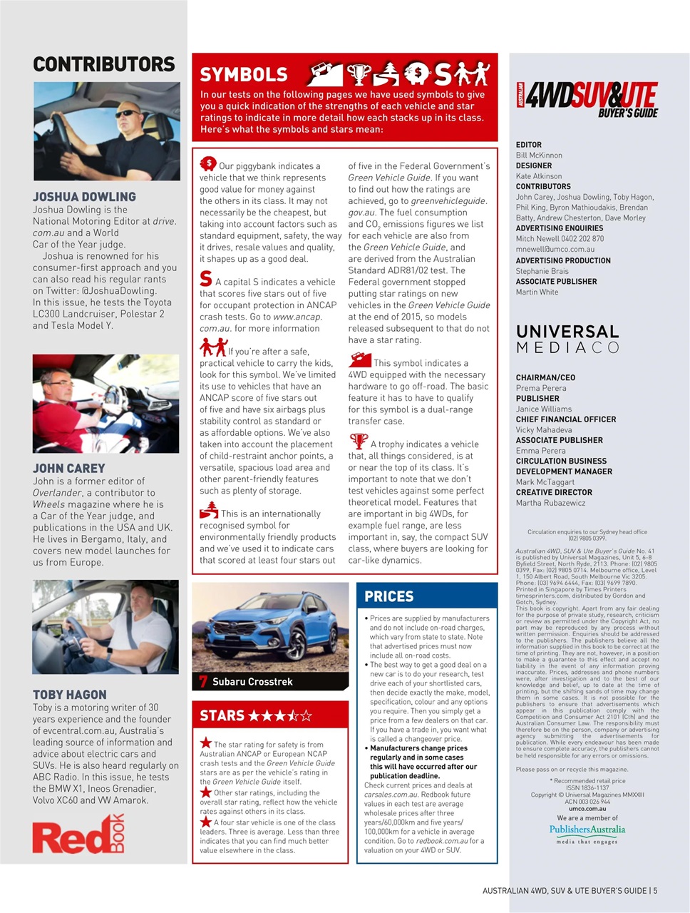 Australian 4WD and SUV Buyers Guide Preview Pages