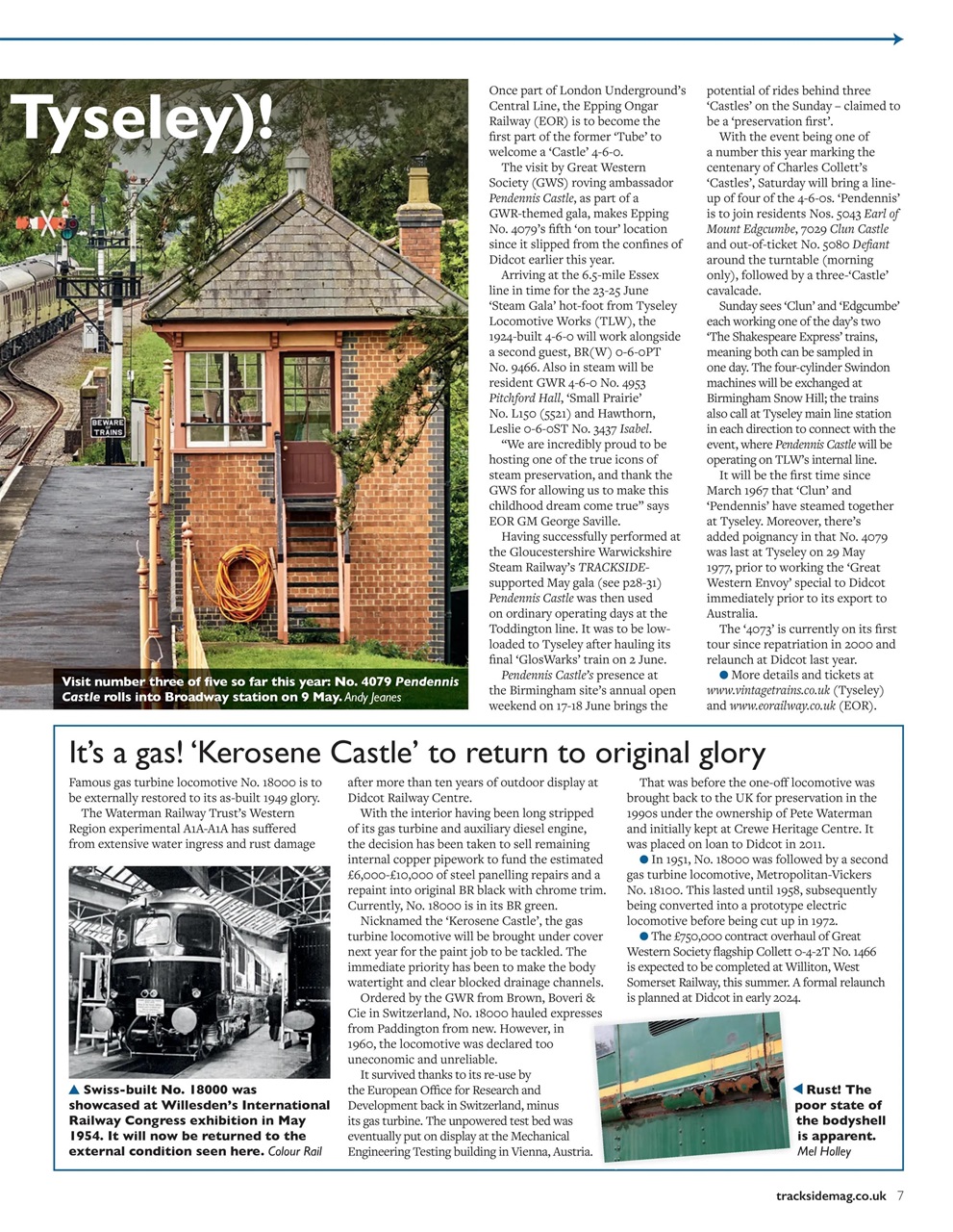 Trackside Preview Pages