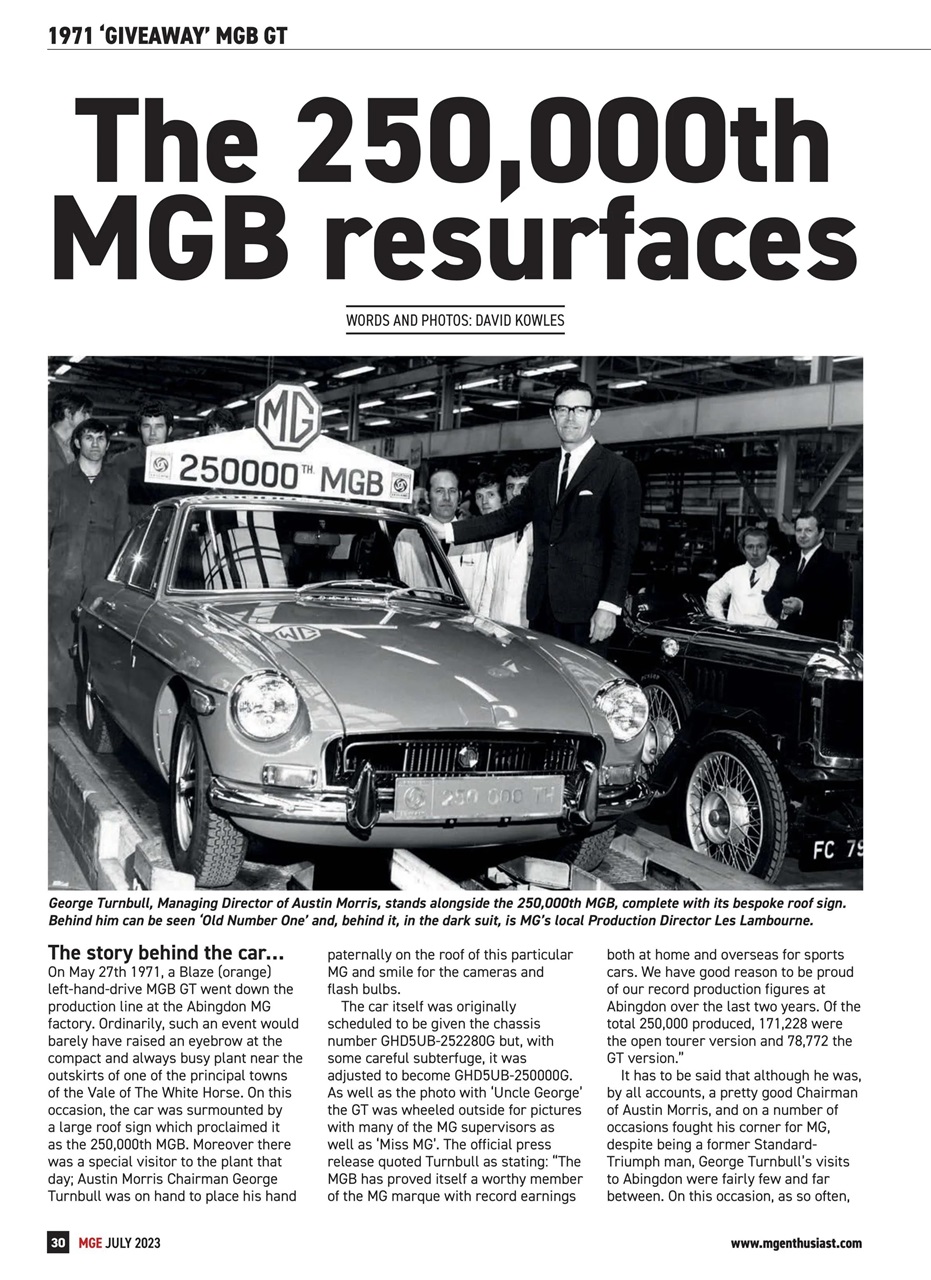 MG Enthusiast Preview Pages