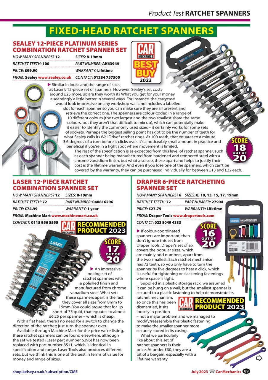 Car Mechanics Preview Pages
