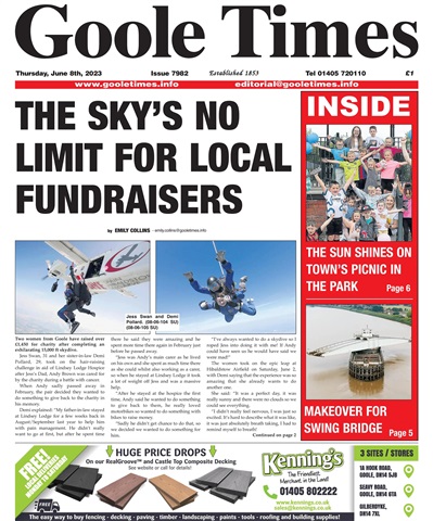 Goole Times issue June 8th 2023