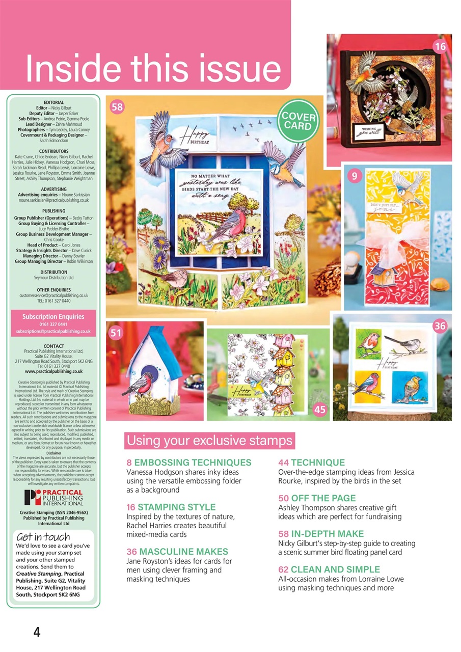 Creative Stamping Preview Pages