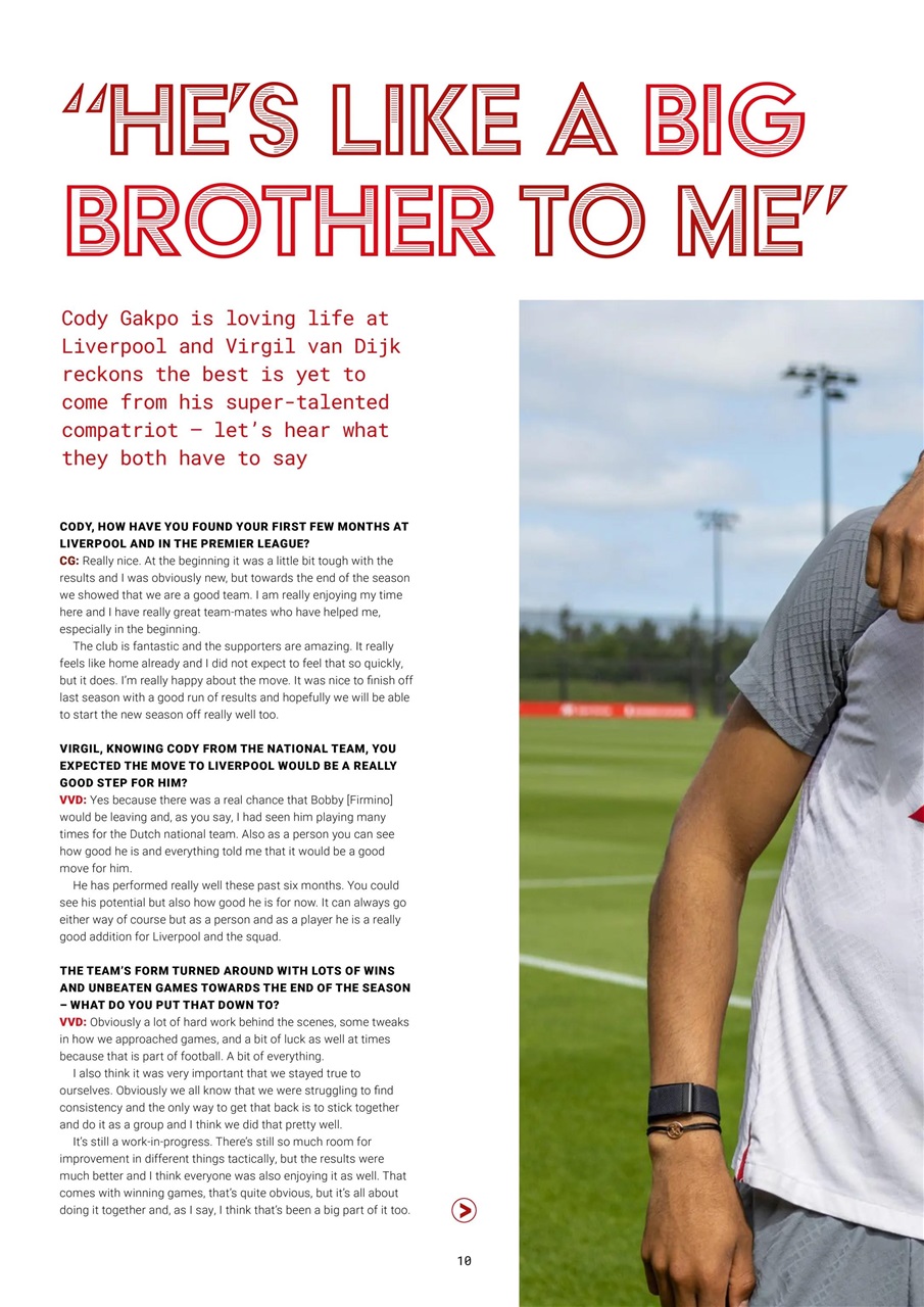Liverpool FC Magazine Preview Pages