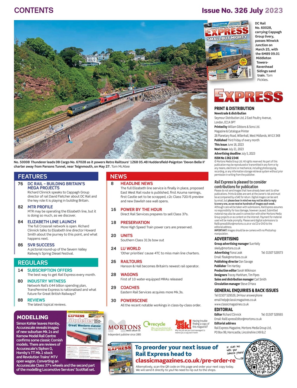 Rail Express Preview Pages