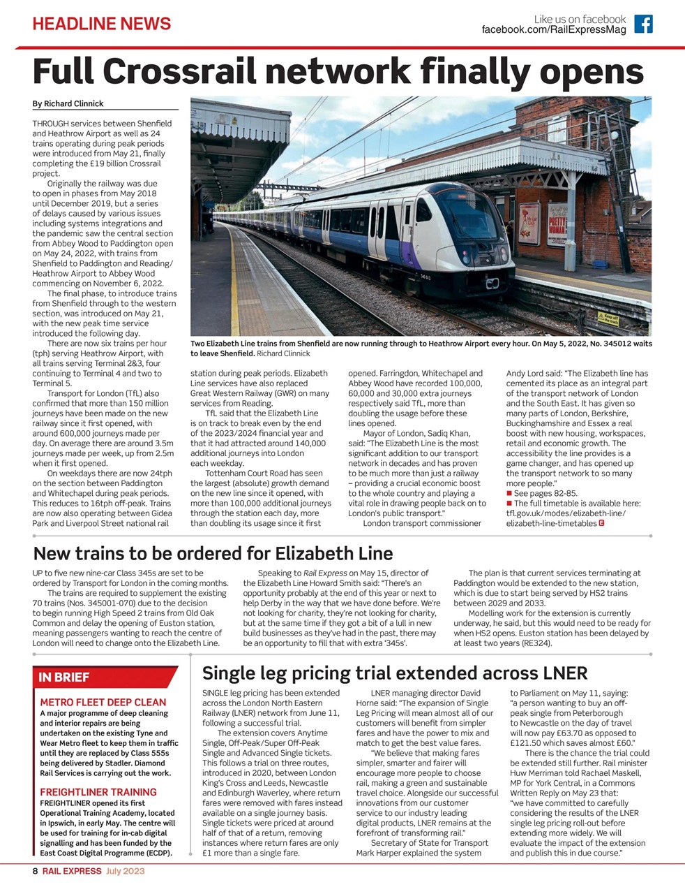 Rail Express Preview Pages