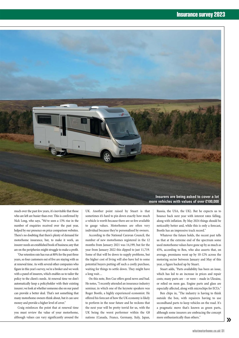 What Motorhome magazine Preview Pages