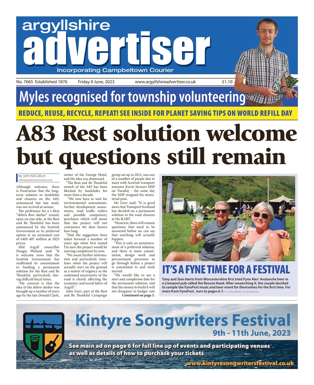 Argyllshire Advertiser Preview Pages