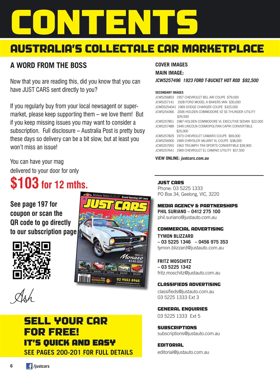 JUST CARS Preview Pages