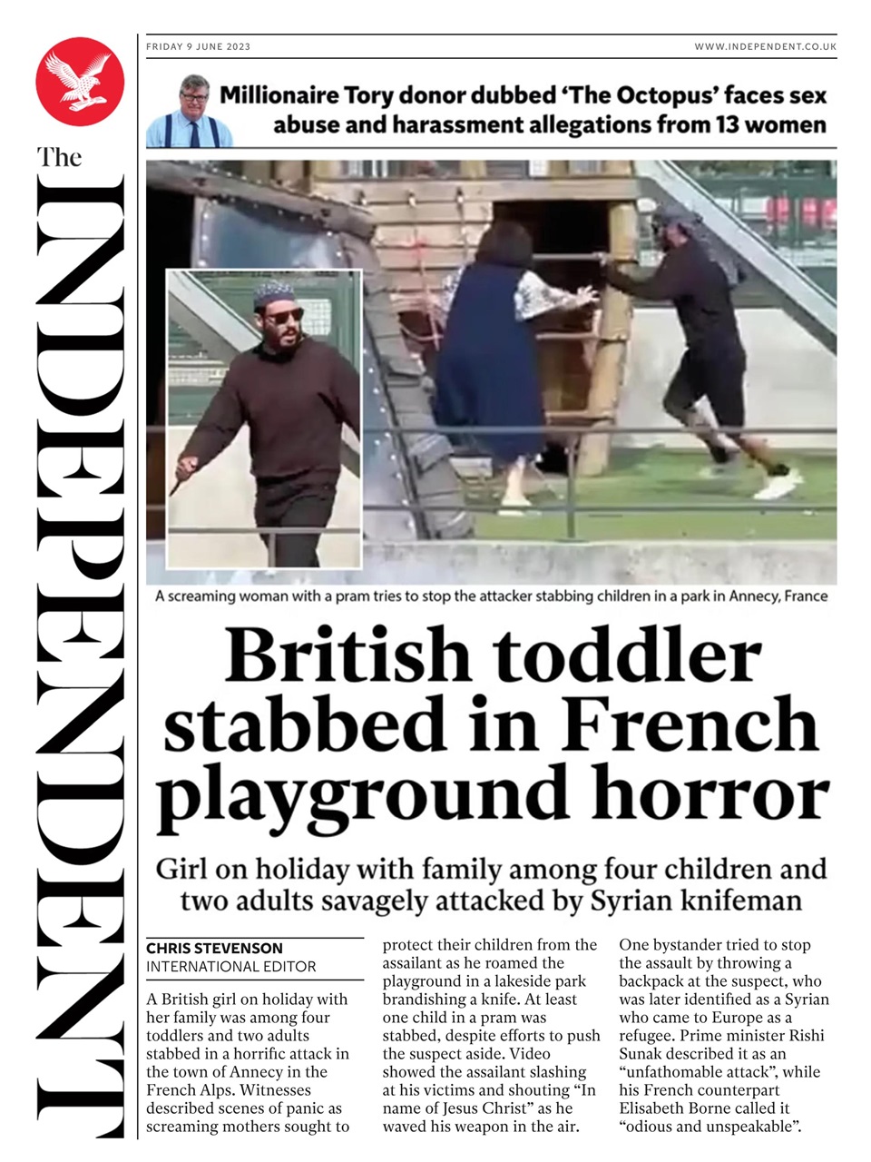 The Independent Daily Edition Newspaper Preview Pages