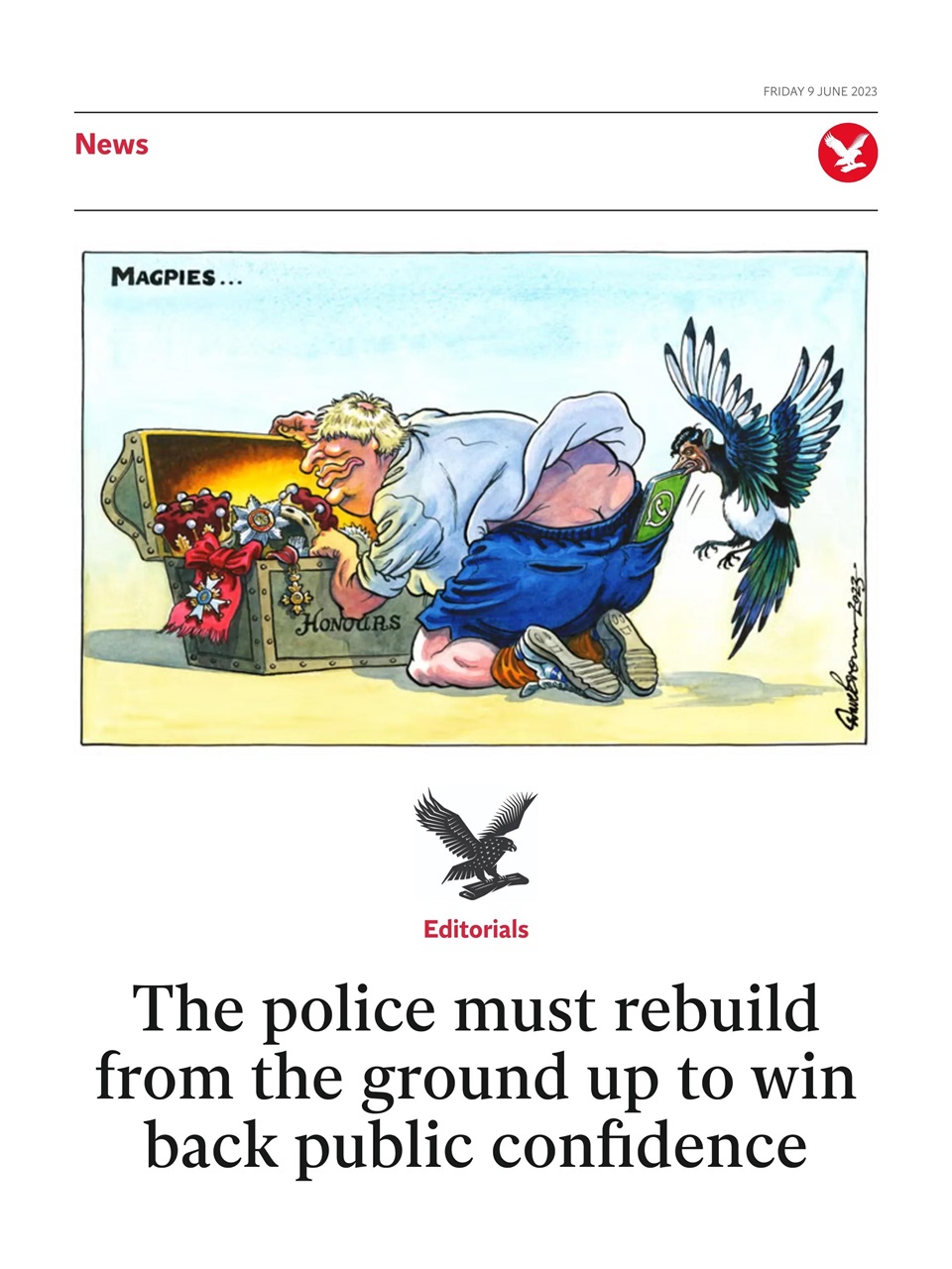 The Independent Daily Edition Newspaper Preview Pages